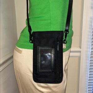 Authentic BEIS ID Black Crossbody Bag- Travel Purse